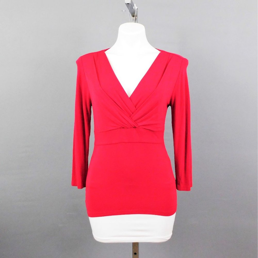 Ann Taylor Women Shirt Rose Red S